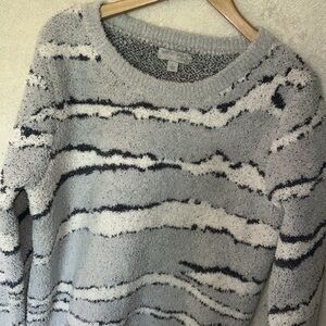 Barefoot Dreams Gray and Black Sweater